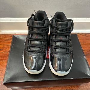 AIR JORDAN 11 RETRO LOW 72-10 - Black - Size 9 Men